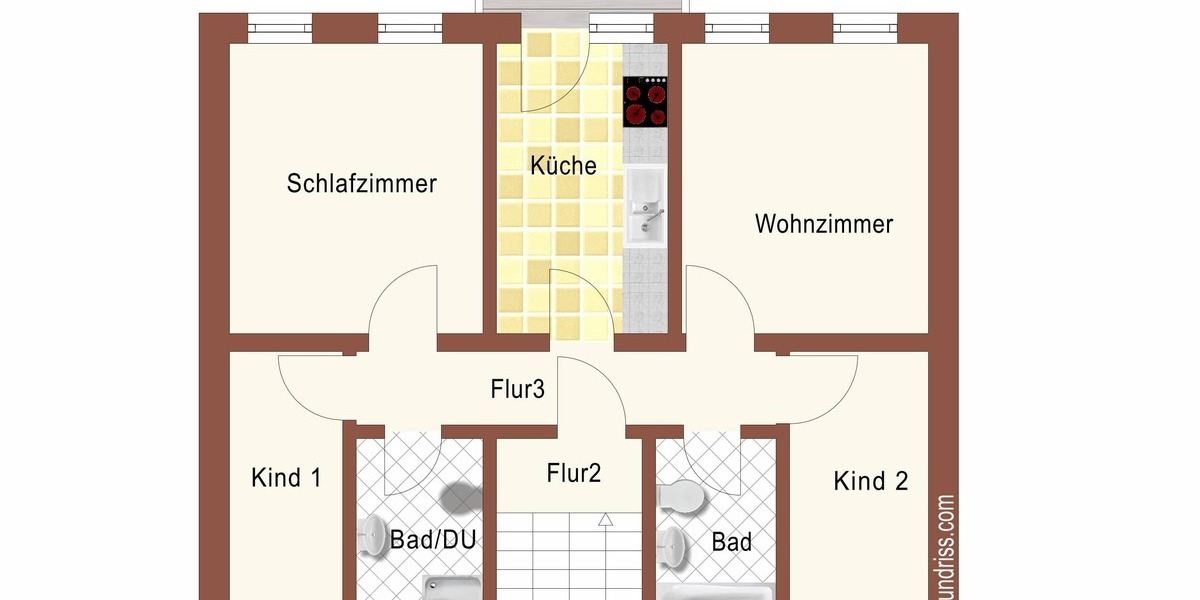 Erstbezug- Hochwertige 4-Raum-Wohnung mit 2 Bädern und Balkon! - Etagenwohnung Altmittweida | Angebot:27003246