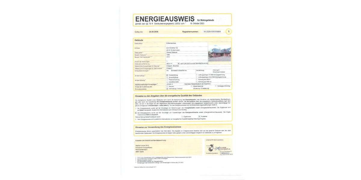 Einfamilienhaus Großenkneten - 8 Zimmer, 380 m&sup2;, 1.800&euro; | Angebot:26435427