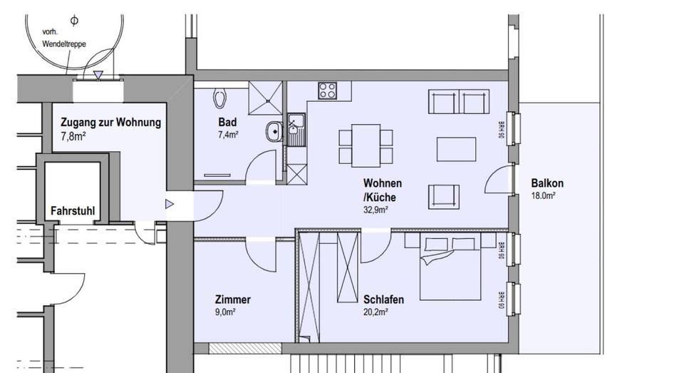3 Raum Wohnung direkt an der Unstrut 3 zimmer