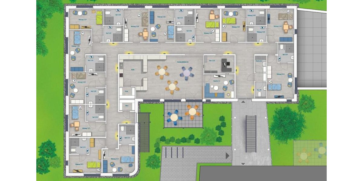 Wohnen auf Zeit Dortmund Brackel - 2 Zimmer, 44 m&sup2;, 699&euro; | Angebot:14740886