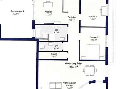 Wohnung zum Mieten in Eggenstein-Leopoldshafen 1.730 € 146.39 m² 4 zimmer