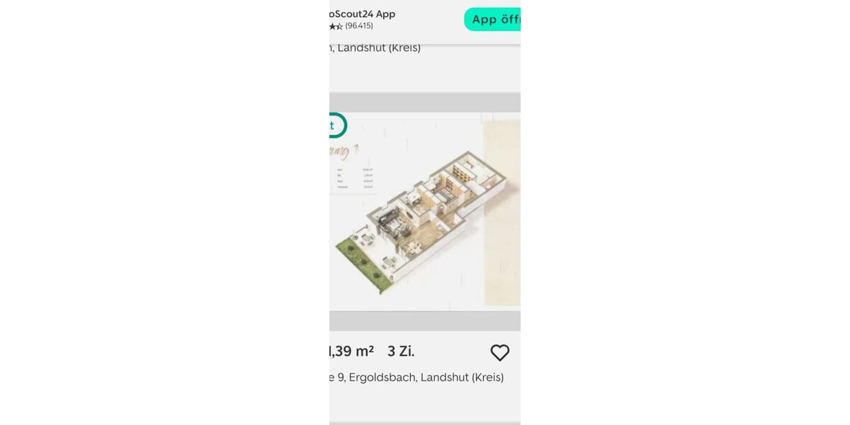 3-Zi.-EG-Wohnung mit 2 Terrassen und eine Einbauküche - Appartement Ergoldsbach Prinkofen | Angebot:27286209