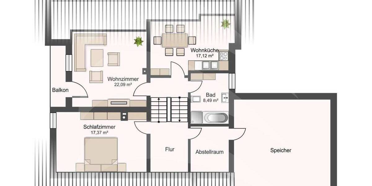 Etagenwohnung Essenbach Mettenbach - 2 Zimmer, 70 m&sup2;, 750&euro; | Angebot:26902861