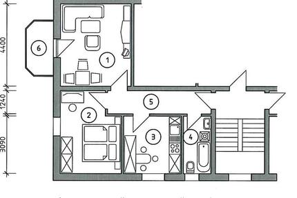 Wohnung Gröditz - 2 Zimmer, 53 m&sup2;, 305&euro; | Angebot:24614174