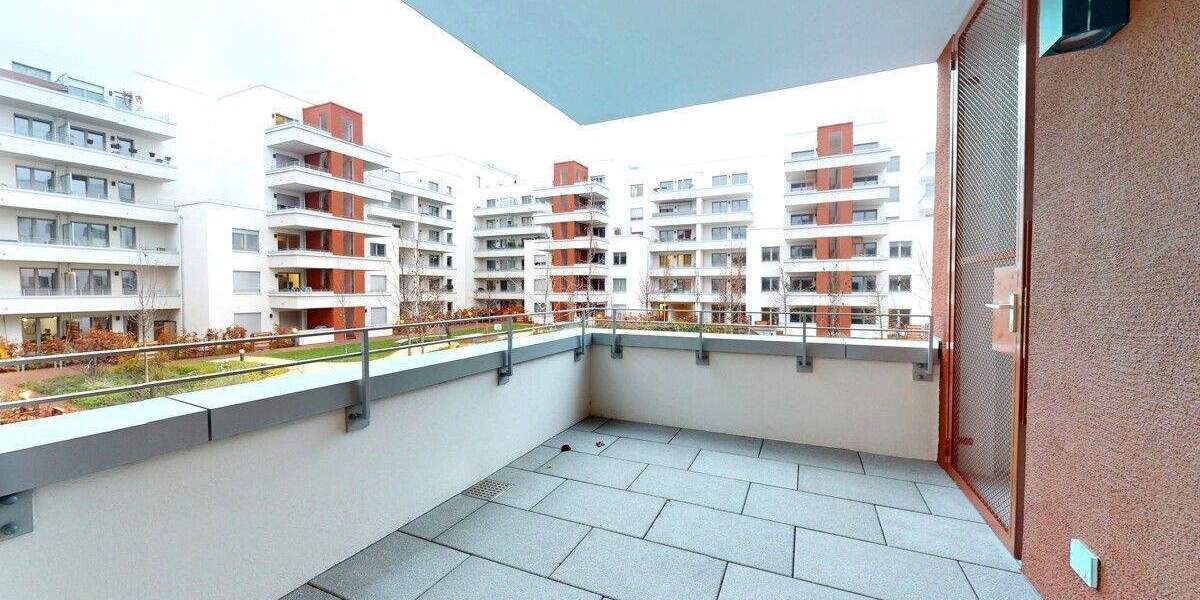 Erstbezug im Neubau: Stilvolle 2-Zimmer-Wohnung mit Einbauküche & ruhigem Innenhof-Balkon 2 zimmer