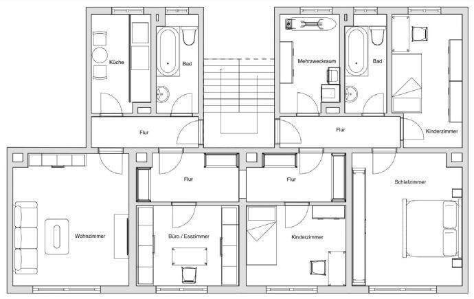 Etagenwohnung Glauchau Reinholdshain - 5 Zimmer, 105 m&sup2;, 640&euro; | Angebot:26305721