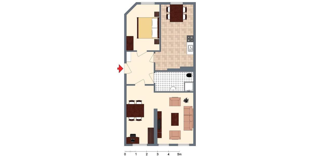 Erdgeschoßwohnung Görlitz - 2 Zimmer, 65 m&sup2;, 390&euro; | Angebot:26665624