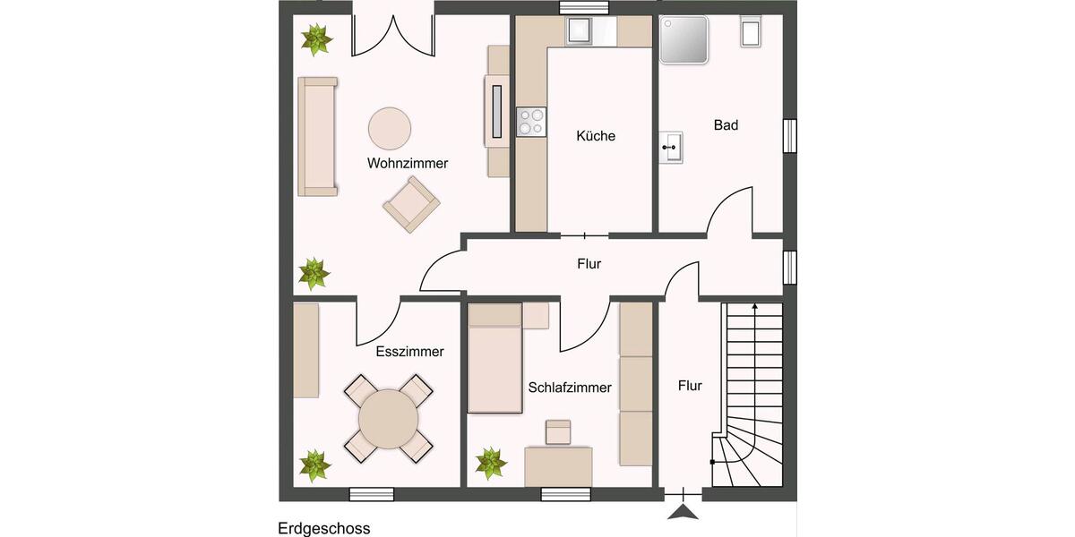 Etagenwohnung Dortmund Huckarde - 3 Zimmer, 60 m&sup2;, 750&euro; | Angebot:25056195