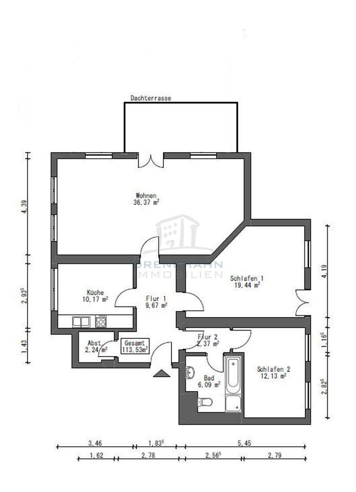 *Erstbezug* Wo die Direktion zu Hause war | Hochwertig ausgestattete 3-Zimmer-Wohnung mit Fahrstuhl