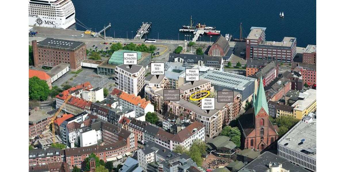 Etagenwohnung Kiel - 2 Zimmer, 71 m&sup2;, 1.190&euro; | Angebot:26494095