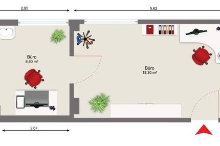 Gewerberäume in zentraler Lage zimmer