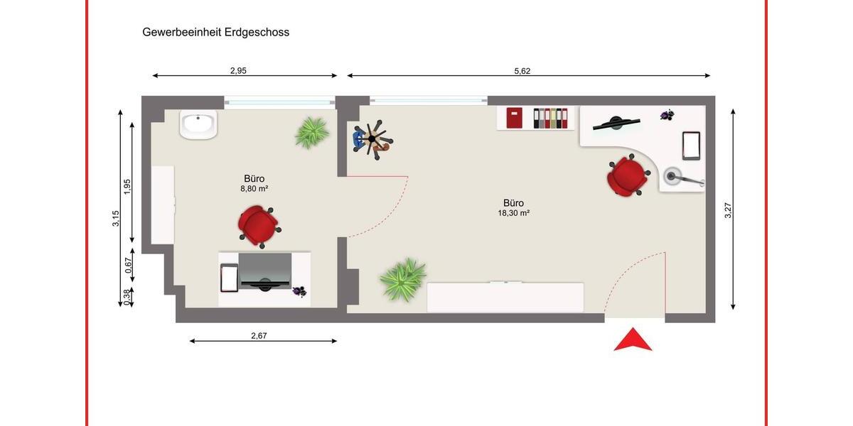 Gewerberäume in zentraler Lage zimmer