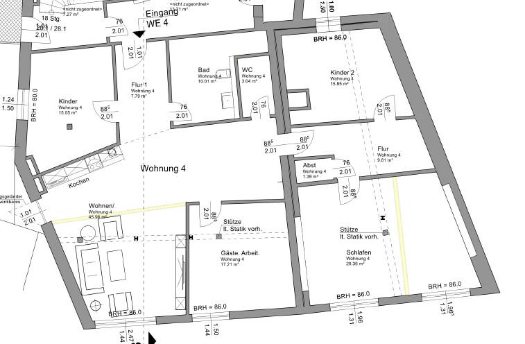 Etagenwohnung Runkel - 6 Zimmer, 155 m&sup2;, 1.400&euro; | Angebot:25653896