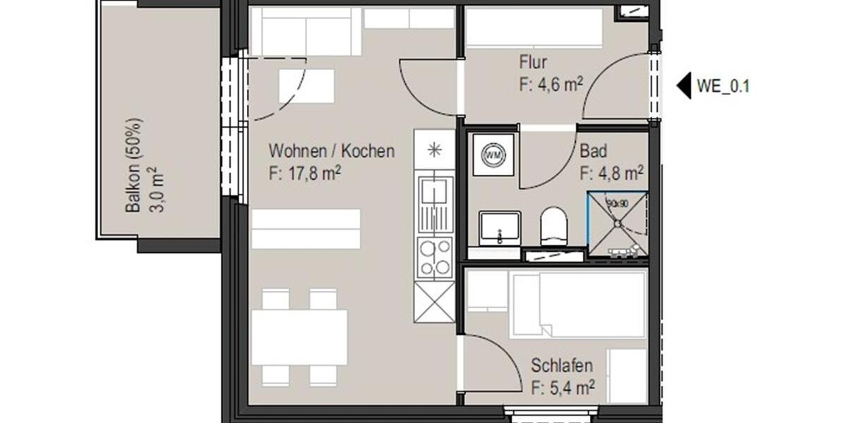 Barrierefreies Wohnen am Steegenwald 2 zimmer