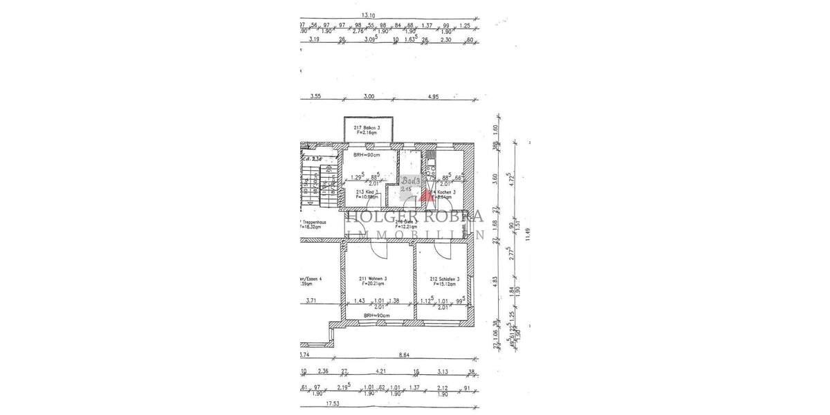 Etagenwohnung Salzwedel Neustadt - 3 Zimmer, 76 m&sup2;, 480&euro; | Angebot:24056787