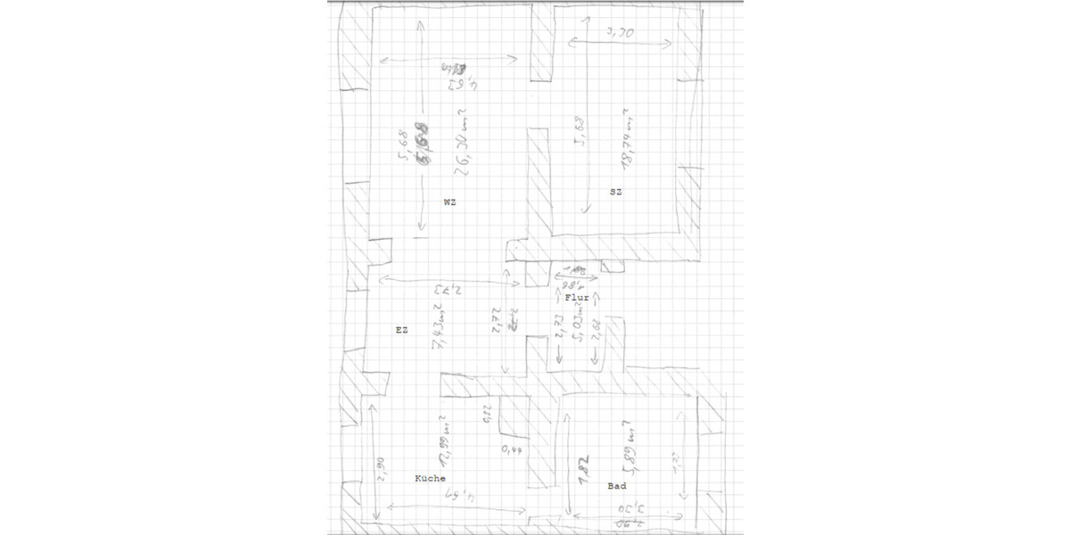 Etagenwohnung Zschopau - 3 Zimmer, 80 m&sup2;, 540&euro; | Angebot:25333368