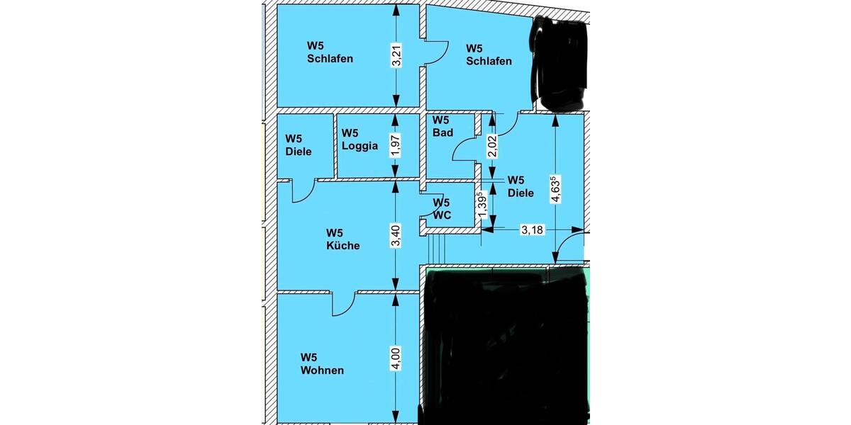 Etagenwohnung Hackenheim - 3 Zimmer, 83 m&sup2;, 890&euro; | Angebot:26581943
