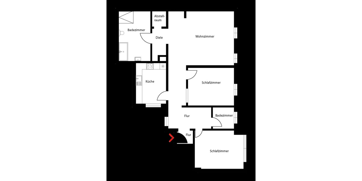 Etagenwohnung Brandenburg an der Havel Neustadt - 3 Zimmer, 120 m&sup2;, 1.440&euro; | Angebot:25709733
