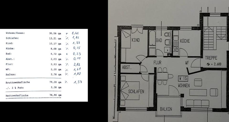 Etagenwohnung Bad Windsheim - 3 Zimmer, 77 m&sup2;, 900&euro; | Angebot:24976711
