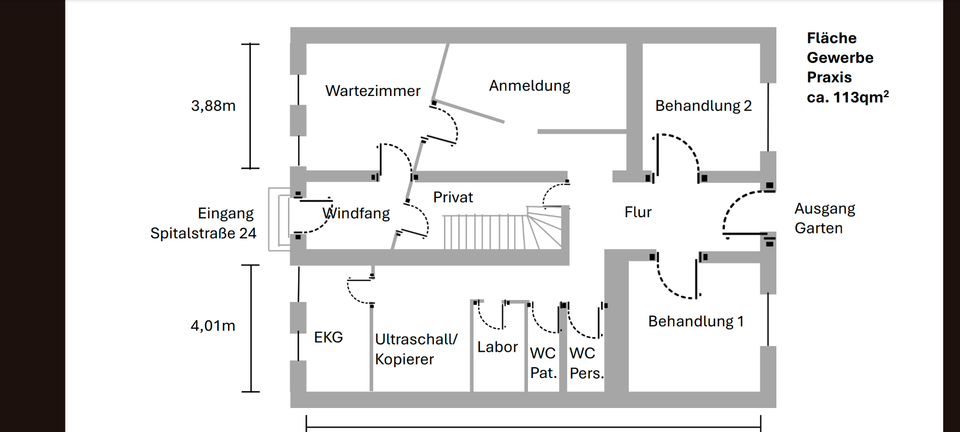 Repräsentative Praxisräume in bester Innenstadtlage von Ellwangen zimmer
