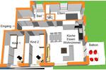 Etagenwohnung Bad Friedrichshall - 4.5 Zimmer, 91 m&sup2;, 1.400&euro; | Angebot:26506798
