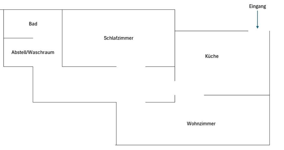 Vollständig renovierte 2-Zimmer-Wohnung mit PKW-Stellplatz zimmer