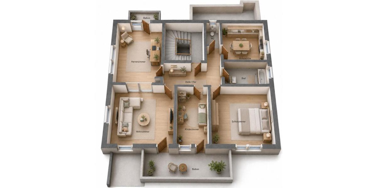 Erdgeschoßwohnung Stuttgart Bad Cannstatt - 4 Zimmer, 102 m&sup2;, 1.795&euro; | Angebot:26574382