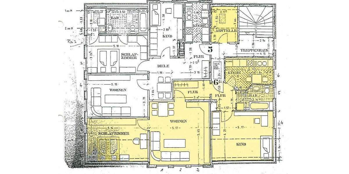 Etagenwohnung Gotha - 3 Zimmer, 83 m&sup2;, 580&euro; | Angebot:26816277