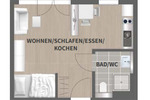 Gemütliche 1-Zimmer-Wohnung möbliert in zentraler Lage