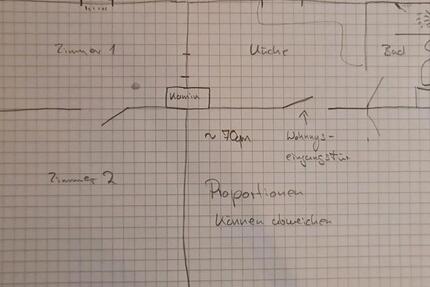 2 Zimmer, 70qm Wohnung 1 zimmer