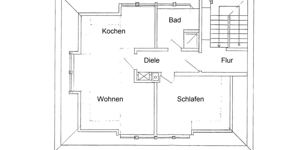 Dachgeschoßwohnung Bielefeld Schildesche - 2 Zimmer, 45 m&sup2;, 550&euro; | Angebot:26048112