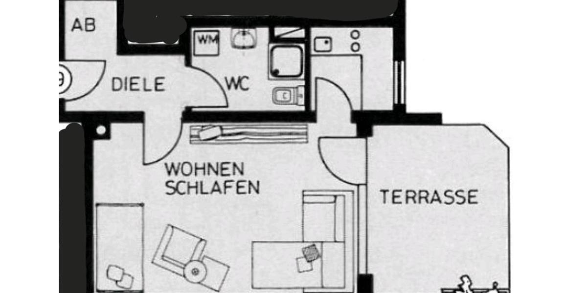 Erdgeschoßwohnung Erlangen Am Anger - 1 Zimmer, 42 m&sup2;, 720&euro; | Angebot:24716726