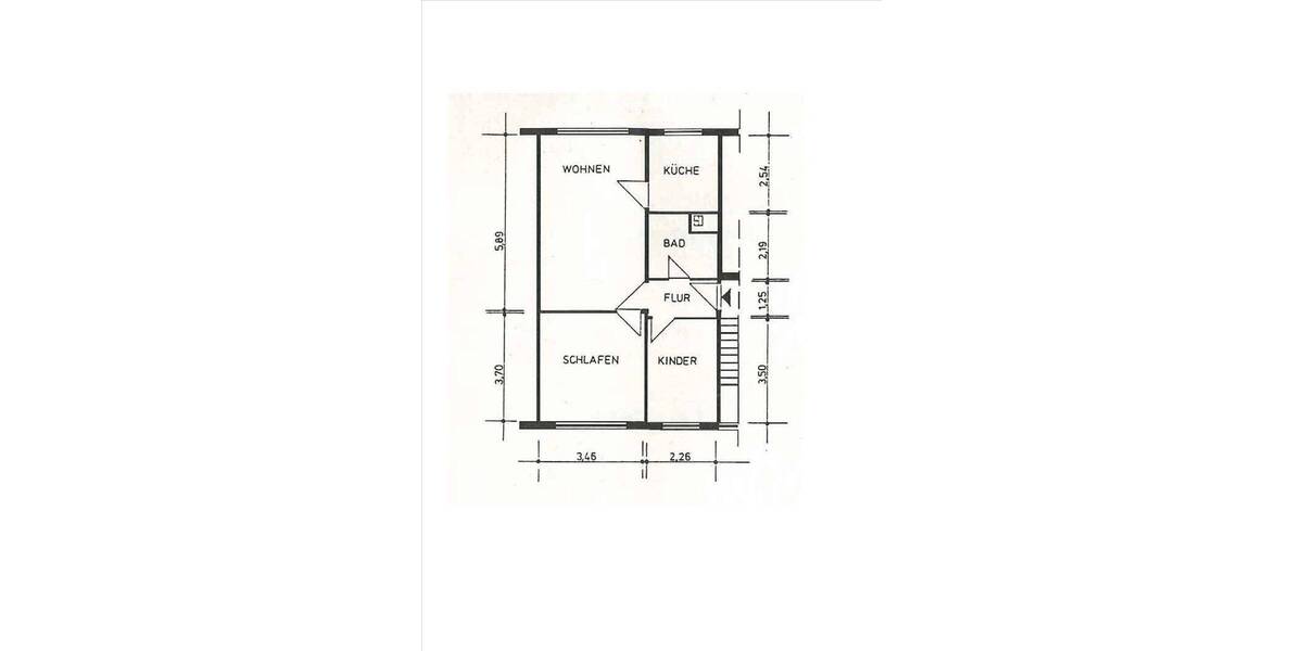 Etagenwohnung Schwerin Lankow - 3 Zimmer, 54 m&sup2;, 420&euro; | Angebot:26192509