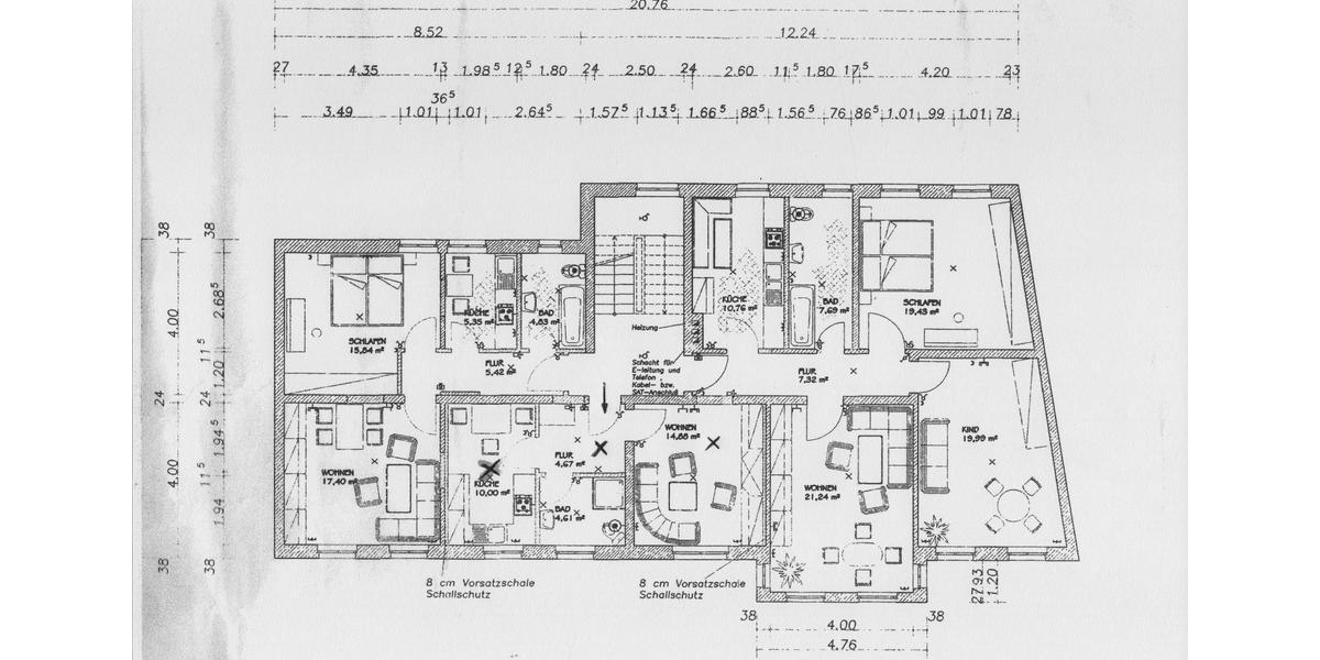 Etagenwohnung Wittenberge - 1 Zimmer, 34 m&sup2;, 265&euro; | Angebot:24430904