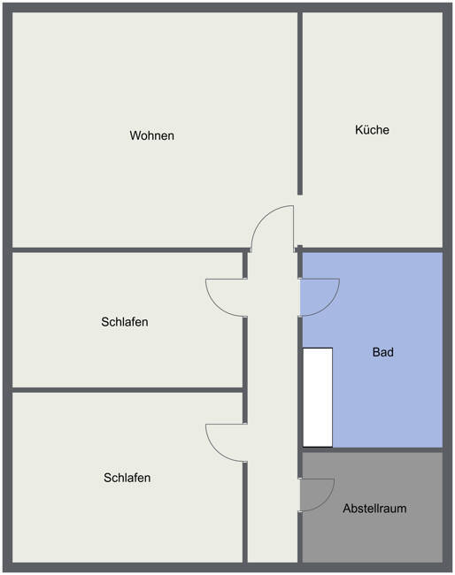 Gemütliche 3 Zimmer Wohnung in einem kleineren Mehrfamilienhaus (Nur 3 Wohnungen)