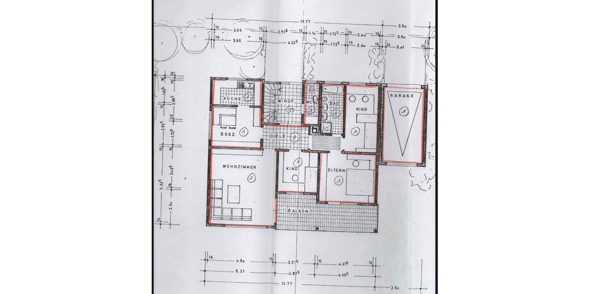 5-Zimmer Wohnung 107 qm Zimmern o.Rottweil zimmer