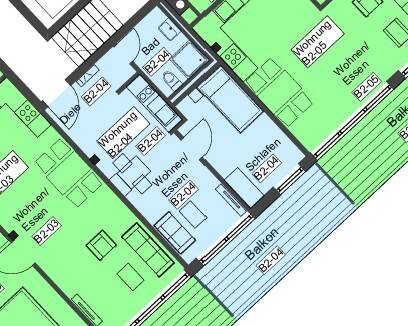 Sofort einziehen: Möblierte 2-Zimmer-Wohnung mit Sonnenbalkon