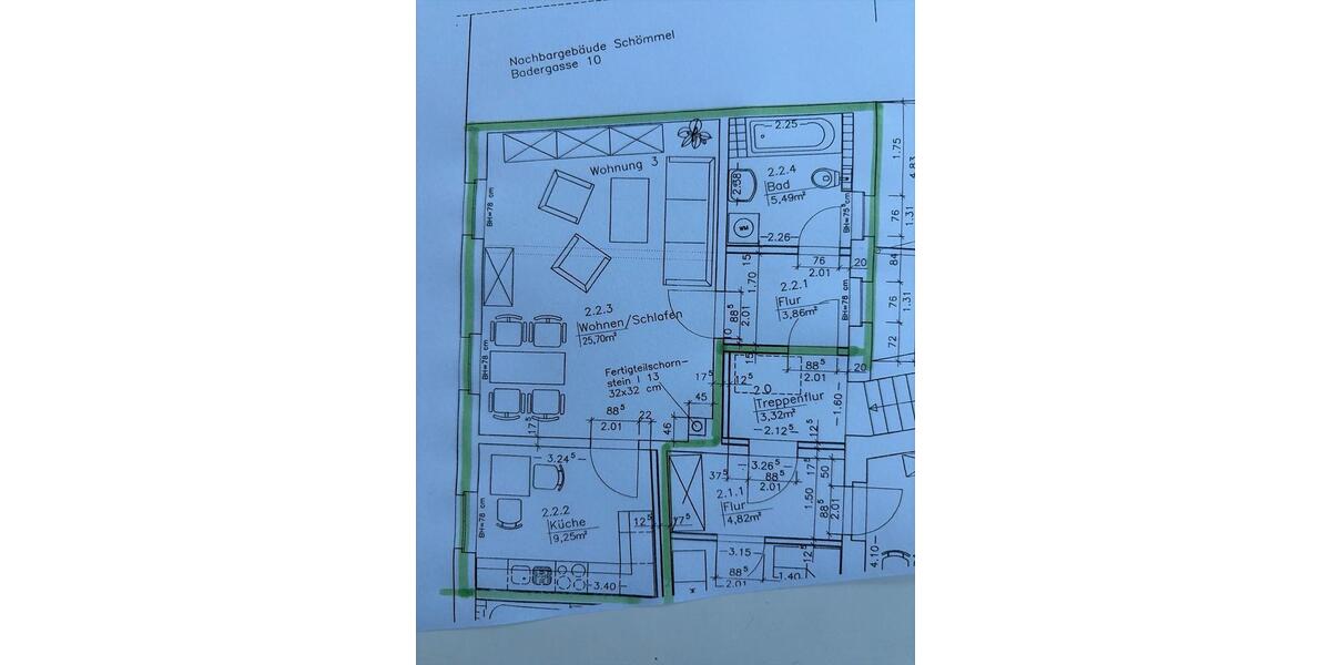 Etagenwohnung Wittichenau - 4 Zimmer, 44 m&sup2;, 290&euro; | Angebot:24351466