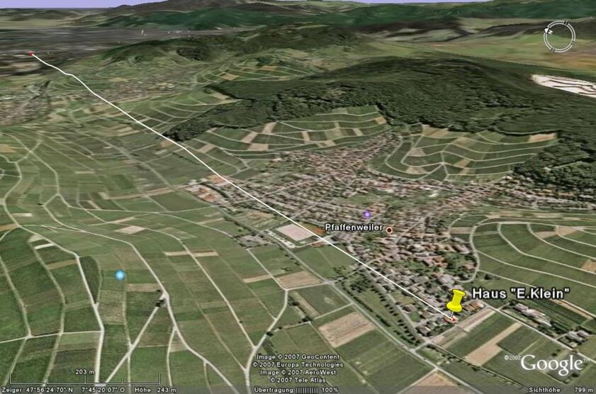 Möbl. Wohnung für die Urlaubszeit, bei Freiburg
