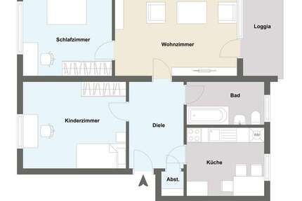 Wohnung Minden Kuhlenkamp - 3 Zimmer, 73 m&sup2;, 650&euro; | Angebot:25273636