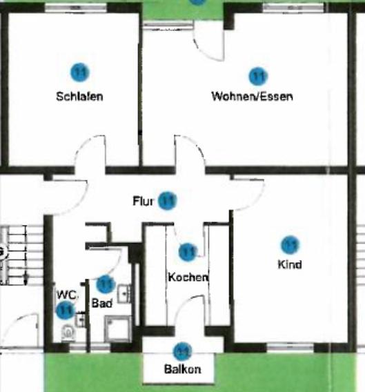 Erdgeschoßwohnung Heilbronn Kernstadt - 3 Zimmer, 85 m&sup2;, 1.200&euro; | Angebot:26062416