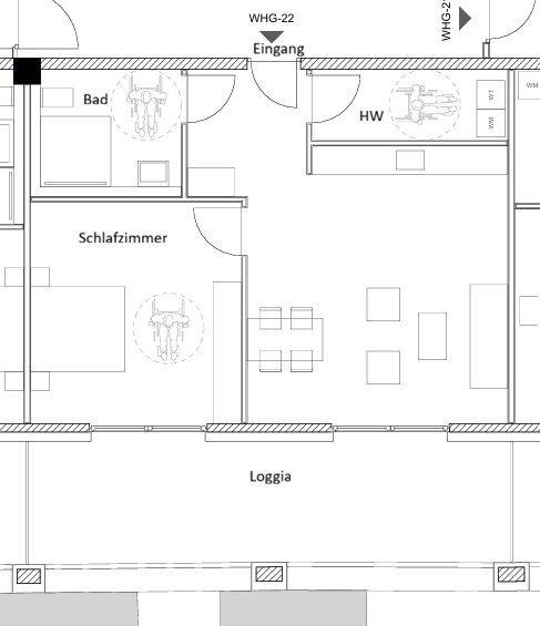 Etagenwohnung Sankt Ingbert St. Ingbert - 2 Zimmer, 85 m&sup2;, 1.250&euro; | Angebot:26841660