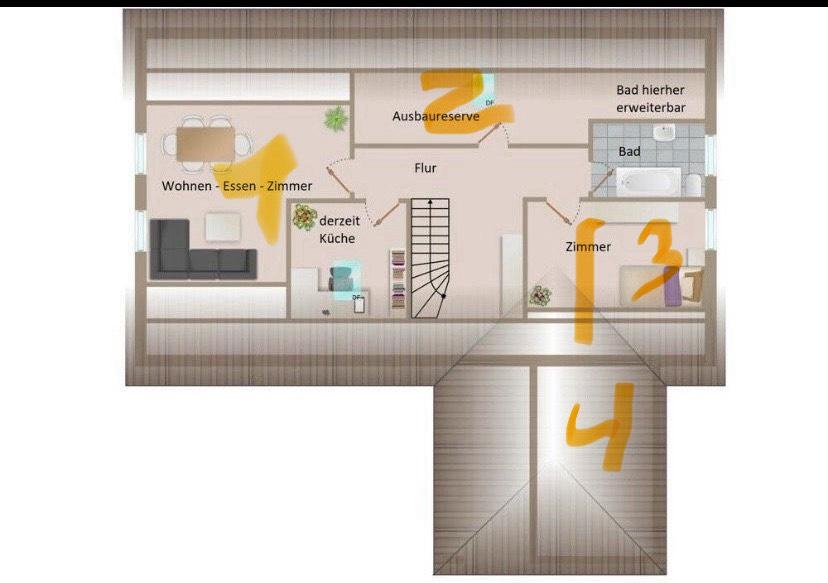 Etagenwohnung Wolfsburg Alt-Wolfsburg - 4 Zimmer, 90 m&sup2;, 780&euro; | Angebot:25715103