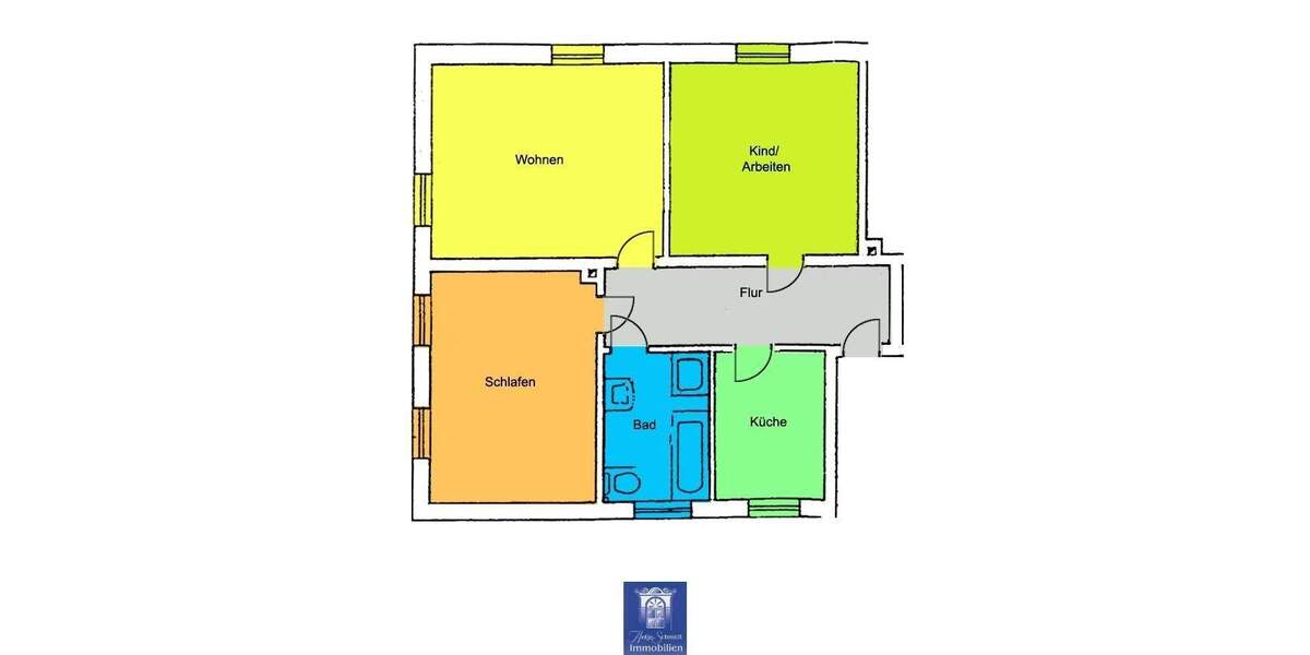 Zimmer Riesa Gröba - 3 Zimmer, 78 m&sup2;, 540&euro; | Angebot:25781173