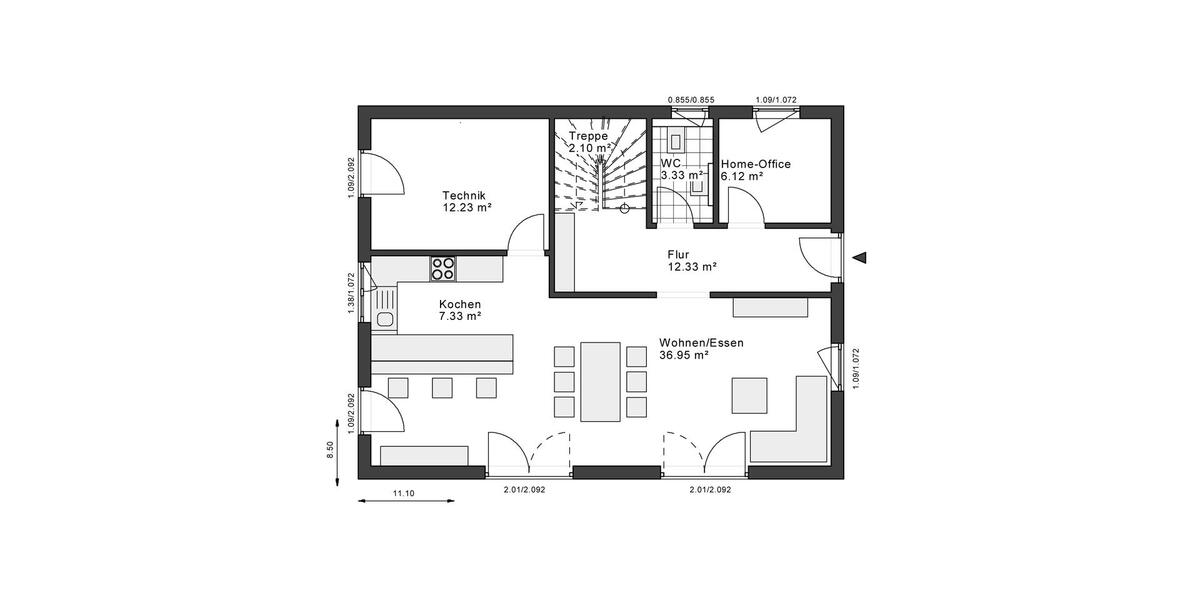 Einfamilienhaus Schlangen - 5 Zimmer, 160 m&sup2;, 1.800&euro; | Angebot:26663251