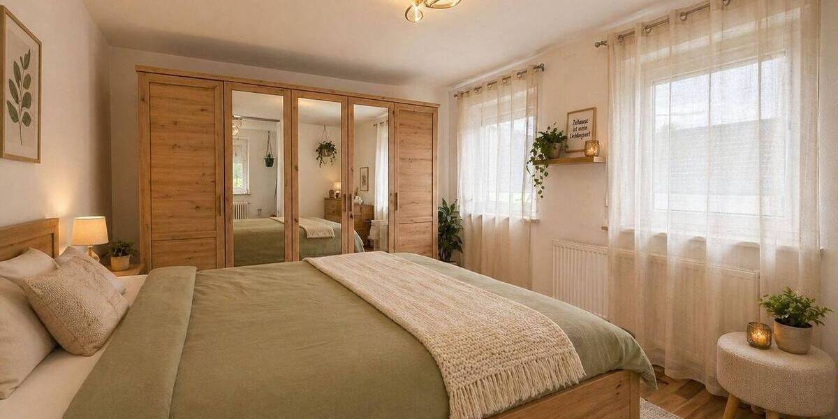 Etagenwohnung Frickenhausen - 3 Zimmer, 91 m&sup2;, 980&euro; | Angebot:26377176