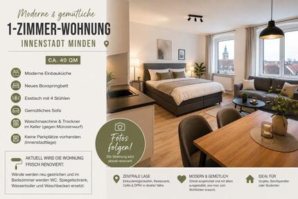 Wohnung Bad Oeynhausen Dehme - 1 Zimmer, 40 m&sup2;, 440&euro; | Angebot:26618846