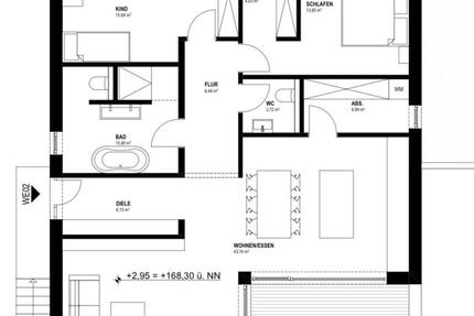 Wohnung Osann-Monzel Monzel - 3 Zimmer, 108 m&sup2;, 1.200&euro; | Angebot:25987809
