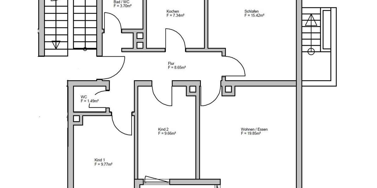 Erdgeschoßwohnung Oberviechtach - 4 Zimmer, 77 m&sup2;, 700&euro; | Angebot:26585909