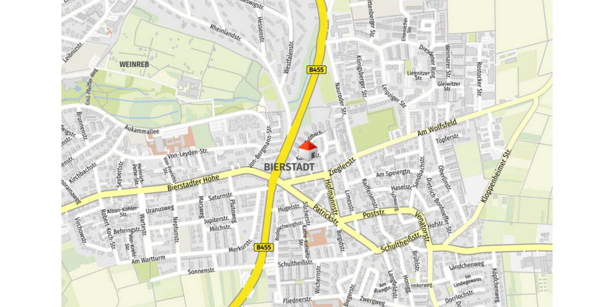 Etagenwohnung Wiesbaden Bierstadt - 1 Zimmer, 40 m&sup2;, 720&euro; | Angebot:24744302